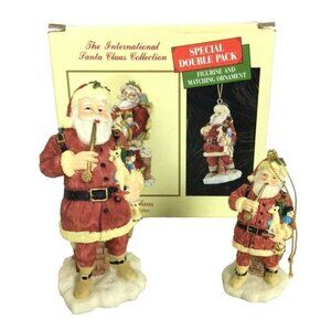 The International Santa Claus Collection United States Figurine & Ornament Set